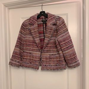 HALOGEN Pink/Multi-Colored Blazer Size XS